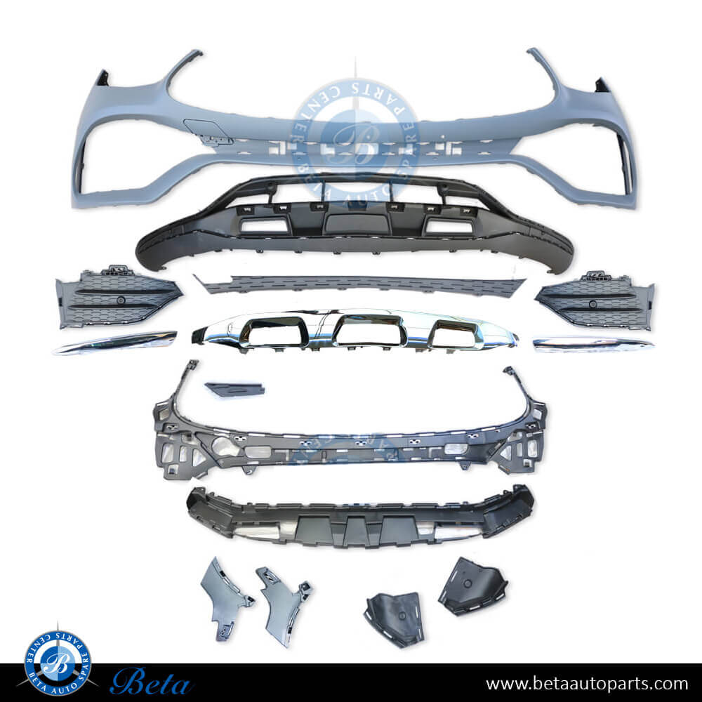 Front Bumper assembly Normal AMG for Mercedes GLC-Class W253 2020-up models, Part Number 2538856204 Front Bumper assembly Normal AMG for Mercedes GLC-Class W253 2020-up models, Part Number 2538856204